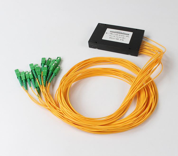 Divisor óptico del PLC del divisor de la fibra del PLC del SC APC 1x16 para FTTX de cabletelevisión