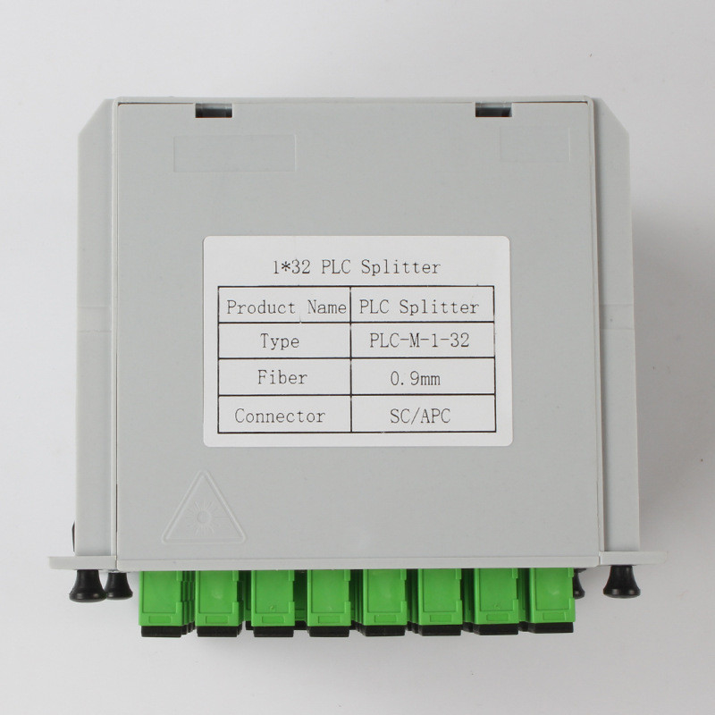 fibra 0.9m m del conector 1310nm RL 55db del SC APC del divisor del PLC de la fibra 1X32