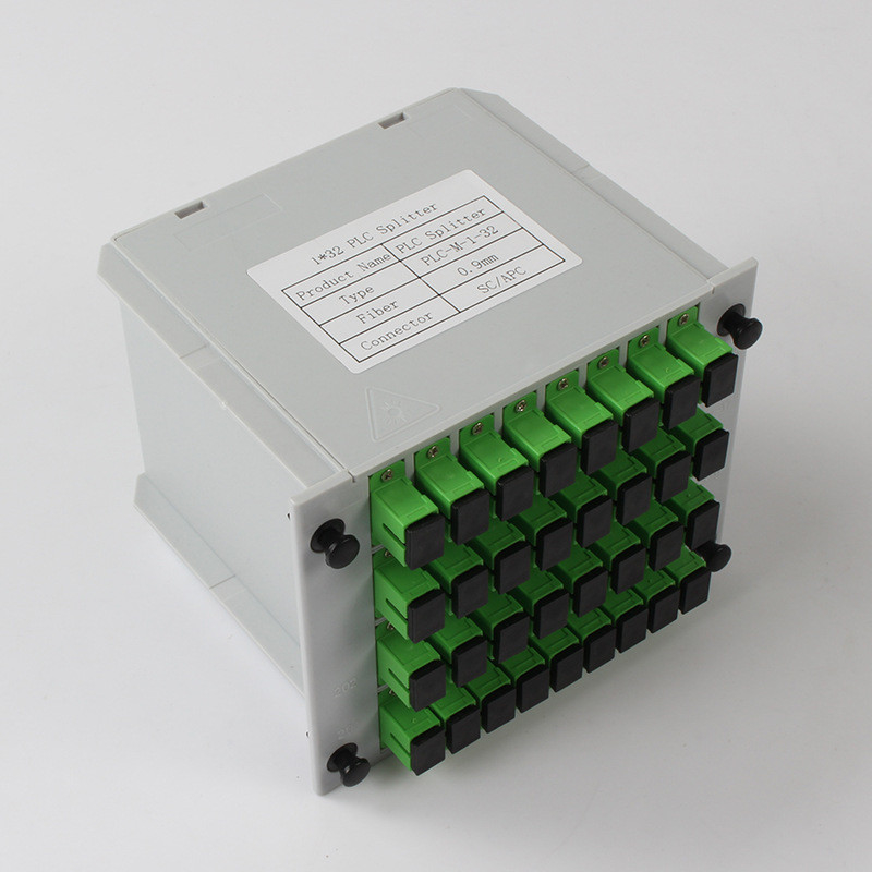 fibra 0.9m m del conector 1310nm RL 55db del SC APC del divisor del PLC de la fibra 1X32